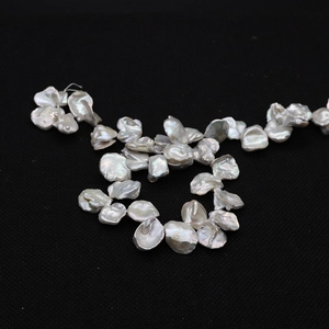 Natural white baroque petal pearls in irregular shapes for DIY jewelry accessories