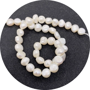 Natural baroque freshwater pearls in irregular white shapes for DIY jewelry making
