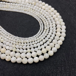 Natuurlijke witte schelp kralen rond 2-10mm voor DIY sieraden en kettingen