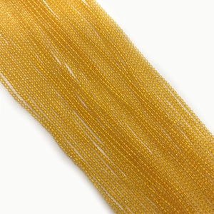 Πολύεδρες γυάλινες χάντρες κεχριμπάρι 2mm-3mm για DIY κατασκευή κοσμημάτων στρογγυλές