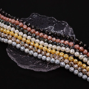 Perles mosaïques en coquillage naturel multicolores pour la création de bijoux DIY