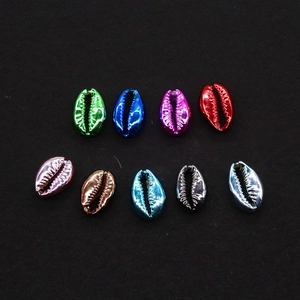 Natural Electroplated Shell Beads Conch Cowrie Shell Loose Beads For Jewelry Making DIY Craft Bracelet Necklace Accessory