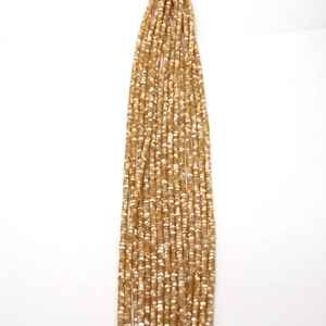 Perle di conchiglia naturale 2x4mm lucide per la creazione di gioielli e collane