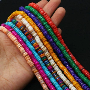 Gekleurde 6mm onregelmatige natuurlijke schelpkralen voor DIY sieraden maken