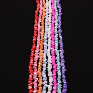 7-8mm kleurrijke onregelmatige natuurlijke zeeschelp kralen voor DIY sieraden maken set