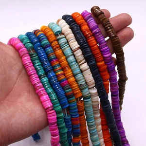Colorate perline Heishi in conchiglia naturale 6mm per gioielli fai-da-te