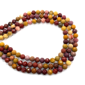 Cuentas redondas de jaspe natural facetado de 6mm para collares DIY y pulseras artesanales