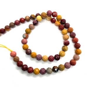 Cuentas de piedra natural mookaita facetada de 6mm para creación de joyas DIY