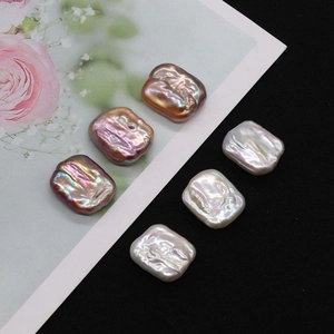 Barokke natuurlijke zoetwaterparels voor DIY sieraden in wit en brons metallic tinten