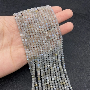 Faceted natural labradorite beads in 2-4mm size for DIY jewelry making and bracelets