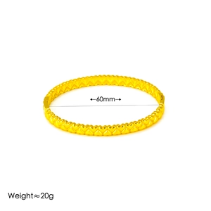 Bracciale rigido in acciaio inossidabile placcato oro 18K con cuori traforati per donna