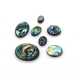 Ovale Abalone-Muschelperlen mit natürlichem Perlmuttglanz für die DIY-Schmuckherstellung