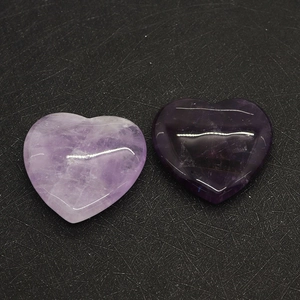 Natuurlijke Amethist Hartvorm Steen Gepolijste Paarse Kristal Hart Zaksteen Voor DIY Sieraden Maken Meditatie Healing Decor