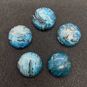 Polierte blaue Crazy-Lace-Achat Cabochons für DIY-Schmuckherstellung Zubehör