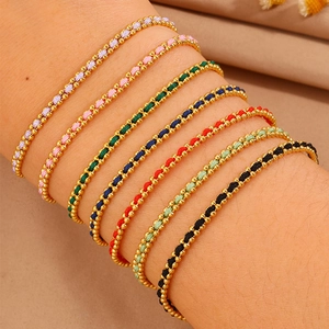Handmade Stainless Steel Braided Red Rope Bracelet For Women New Chinese Style Gold Bead Lucky Fashion Jewelry Gift