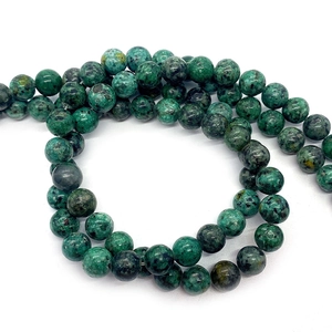 Natural African Pine stone round beads for DIY jewelry necklaces 8-10mm diameter
