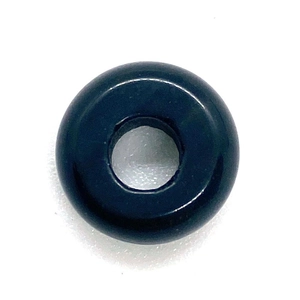 Polished dark blue natural gold sandstone ring bead for DIY necklace jewelry making