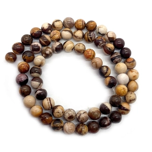 Φυσικές χάντρες Picture Jasper με μοναδικά σχέδια για δημιουργία DIY κοσμημάτων