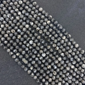 Perline di Pietra Rotonde in Labradorite Naturale Cangianti Perline Distanziatrici Sciolte Per Creazione Gioielli DIY
