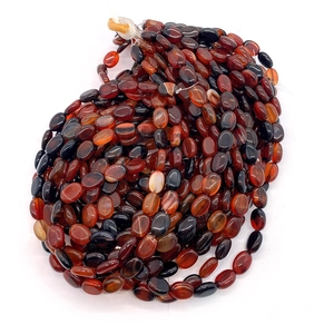 Perles ovales en agate rouge naturelle pour bijoux DIY 10x14mm gemmes polies en vrac