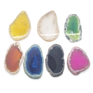 Gepolijste natuurlijke agaat hangers in diverse kleuren voor DIY sieraden maken sets