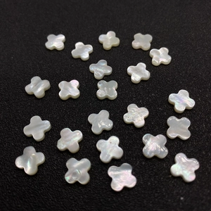 8mm Natürliche Perlmutt Kleeblatt Perlen Set für DIY Schmuckherstellung Zubehör