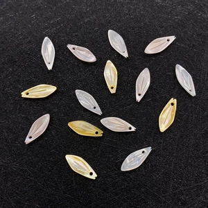 Natural Sea Shell Leaf Pendants Rhombus Shape Mother Of Pearl Charms For DIY Jewelry Making Necklace Earrings Findings
