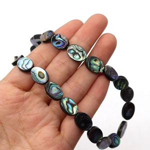 Natürliche ovale Abalone-Muschelperlen 18x25mm mit irisierendem Glanz für DIY-Schmuck