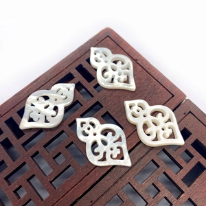 Natürliche Muschel 15x25mm hohl geschnitzte Anhänger für DIY Schmuckherstellung