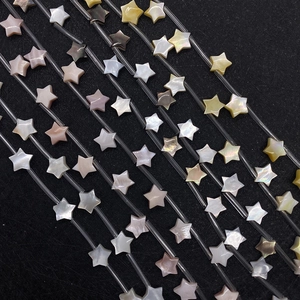 Sternförmige 8mm Muschelperlen aus natürlichem Perlmutt in verschiedenen Farben für DIY Schmuck