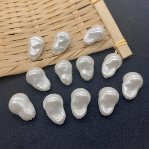 Set mit 12 natürlichen Barock-Perlen mit irisierendem Glanz für DIY-Schmuckherstellung