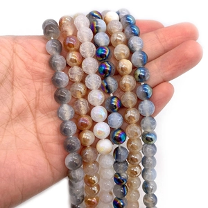 Drakenader agaat kralen set met diverse texturen voor handgemaakte sieraden
