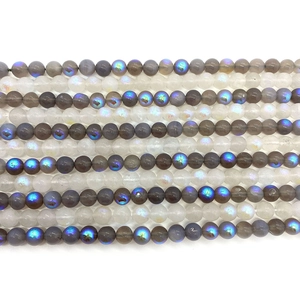 Natural labradorite and moonstone round beads for jewelry making 6mm to 10mm stones