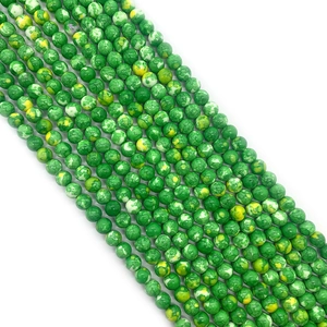 Grüne Kaiserstein-Rundperlen in 6mm-10mm für DIY-Schmuckherstellung und Bastelprojekte