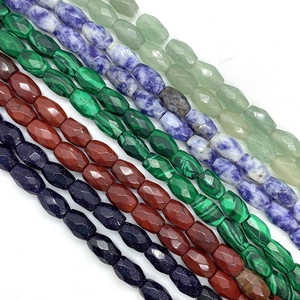 Gefacetteerde 6x9mm natuursteen kralen in diverse kleuren voor DIY sieraden maken