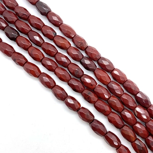 Facettierte rote Jaspis 6x9mm Fassperlen für DIY-Schmuckherstellung und Halsketten