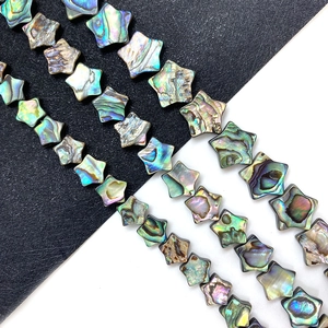 Stervormige natuurlijke abalone schelp kralen met iriserende glans voor sieraden