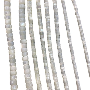 Natural white freshwater shell heishe beads strands for DIY jewelry making accessories