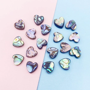 Natural heart-shaped abalone shell beads for DIY necklace and bracelet jewelry making