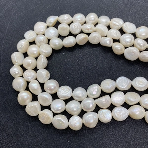 Natürliche Süßwasserperlenstrang 9-12mm Perlen für DIY Schmuck und Halsketten