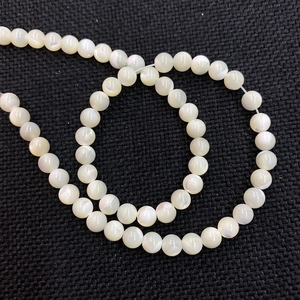 Natural white shell beads 2-6mm round loose beads for DIY jewelry making and necklaces