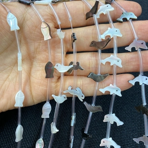 Perle in conchiglia naturale a forma di animali per la creazione di gioielli fai-da-te