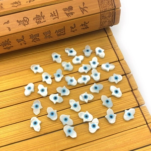 Cuentas de nácar natural Mano de Fátima con ojo turco para la creación de joyería DIY