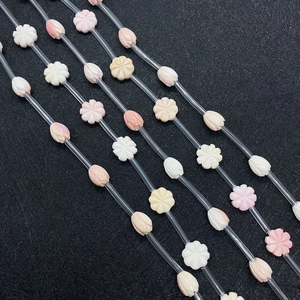 Perles de fleurs de reine 12mm naturelles pour la fabrication de bijoux et bracelets