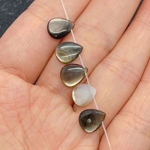 Natural teardrop sea shell beads 8x10mm with glossy finish for DIY jewelry making