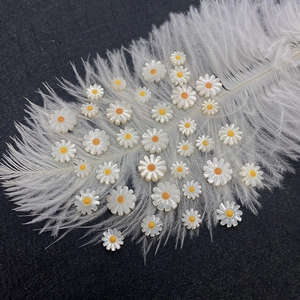 Perline a forma di fiore di sole in conchiglia naturale 8mm e 12mm per gioielli fai da te