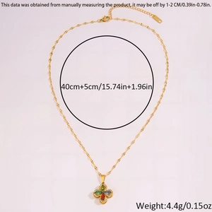 Dettaglio del pendente a fiore rotante con misura 40cm+5cm e peso di 4,4g