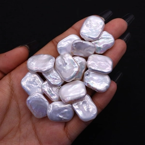 Perlas barrocas naturales de agua dulce con brillo iridiscente para joyas DIY