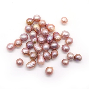 Mix di perle naturali d'acqua dolce barocche e rotonde con lucentezza metallica