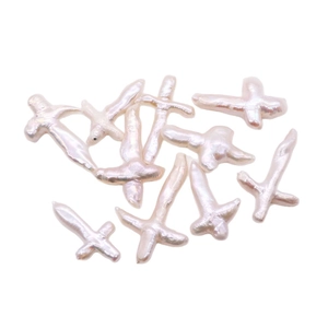 Perles de culture d'eau douce en forme de croix pour bijoux DIY et bracelets créatifs